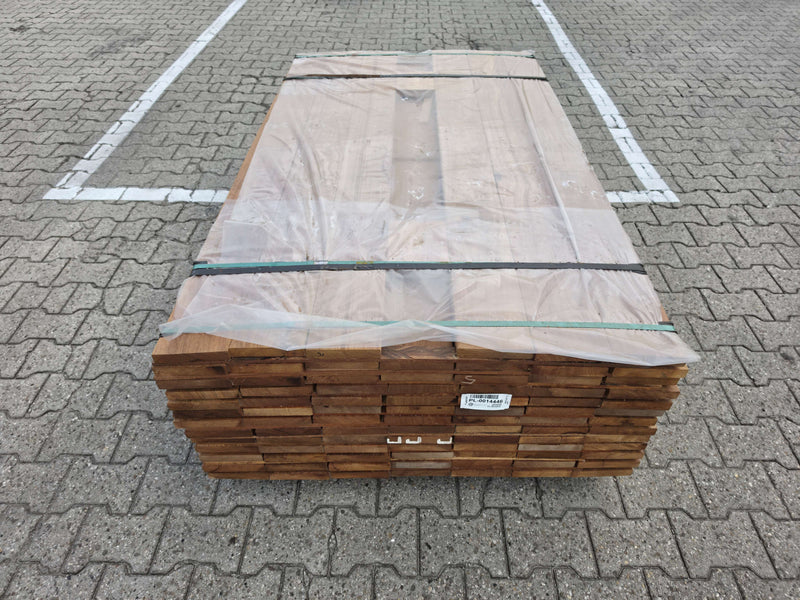 Guyana Teak Geschaafd 25x145mm - lengte 175cm, 91 stuks