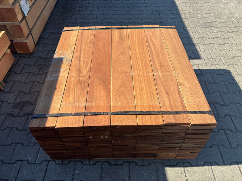 Guyana Teak Planken Geschaafd 21x145mm - Lengte 105cm, 105 stuks