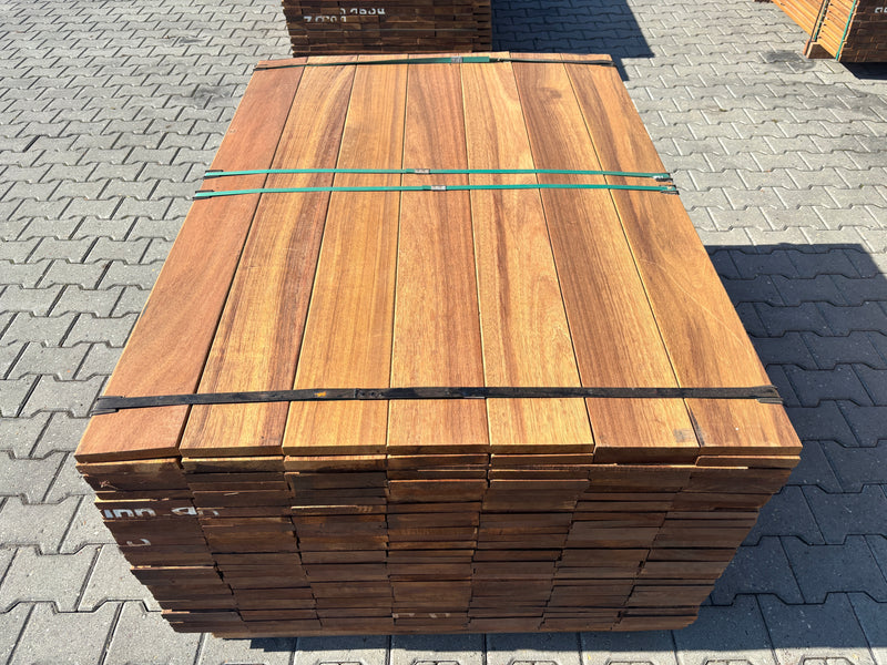 Guyana Teak Planken Geschaafd 21x145mm - Lengte 70-140cm, 357 stuks