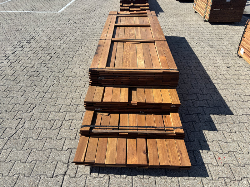Guyana Ipé Planken Geschaafd 21x90mm - Lengte 275-365cm, 169 stuks