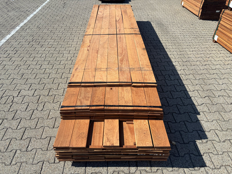 Angelim Pedra Planken Geschaafd 21x140mm - Lengte 365-430cm, 84 stuks