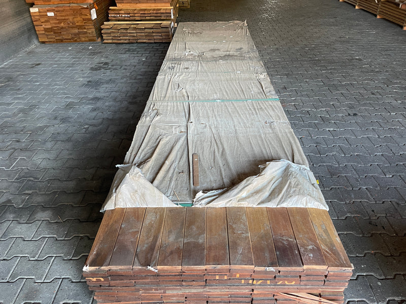 Guyana Ipé Planken Geschaafd 21x90mm - lengte 55/425cm, 51/455cm, 26/485cm