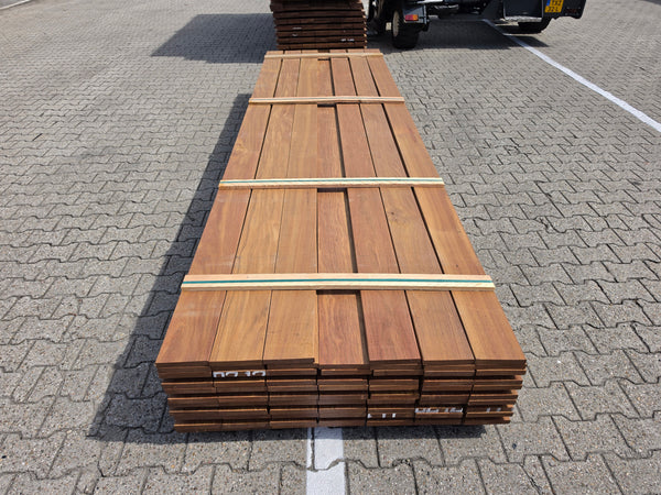 Guyana Ipé Planken Geschaafd - Lengte 365cm, 76 stuks