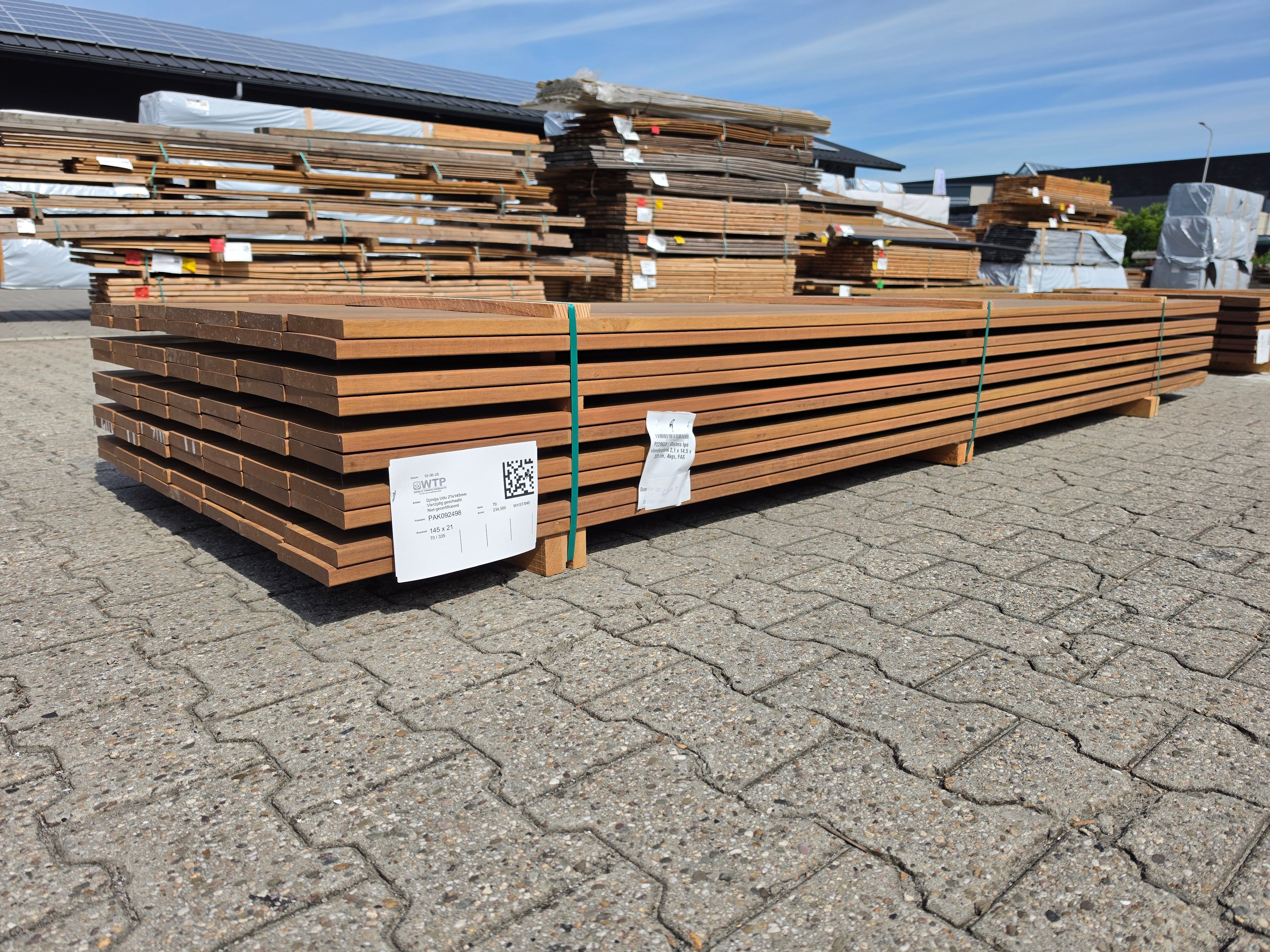 Guyana Ipé Planken Geschaafd - Lengte 335cm, 70 stuks