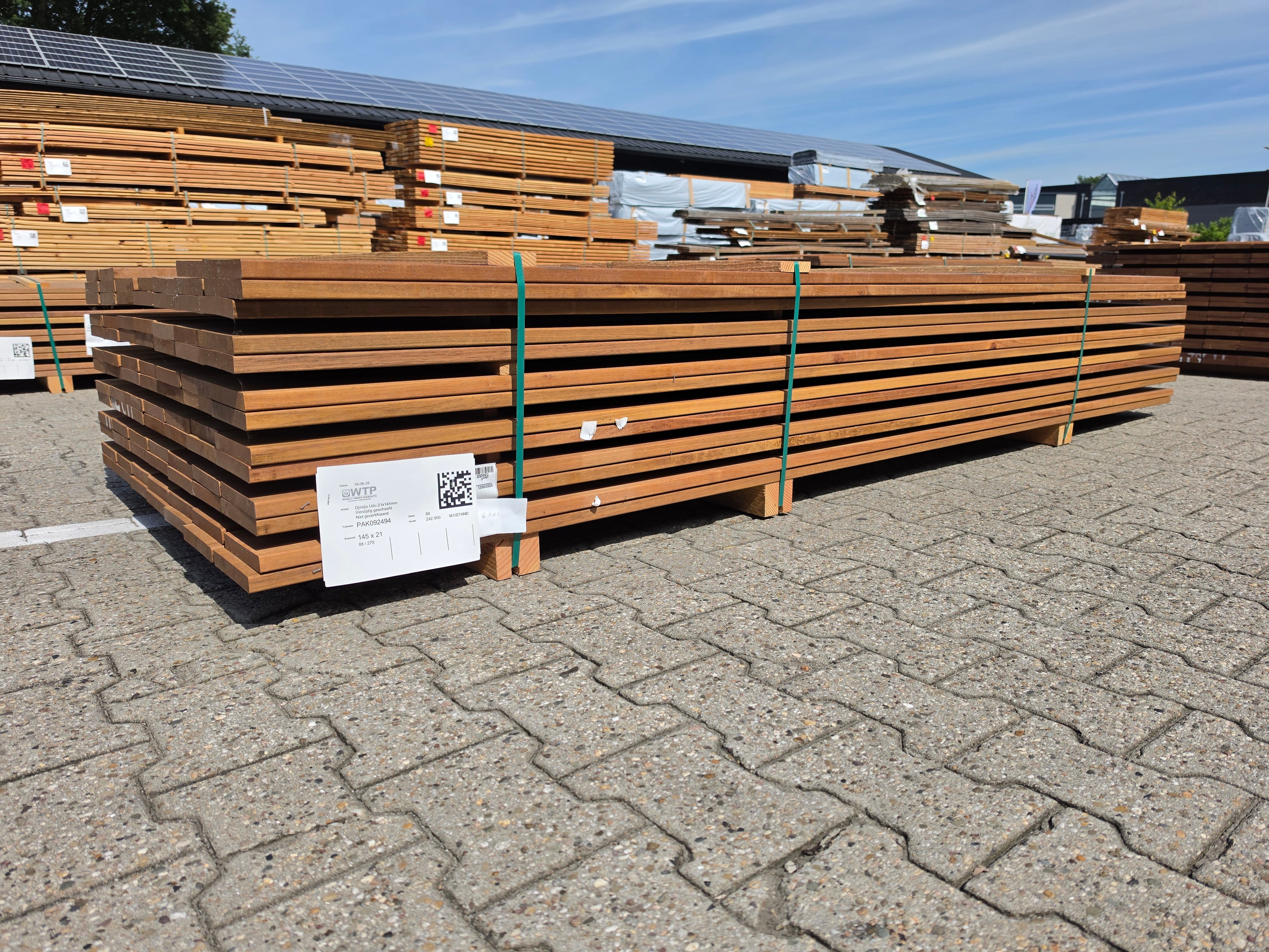 Guyana Ipé Planken Geschaafd - Lengte 275cm, 88 stuks