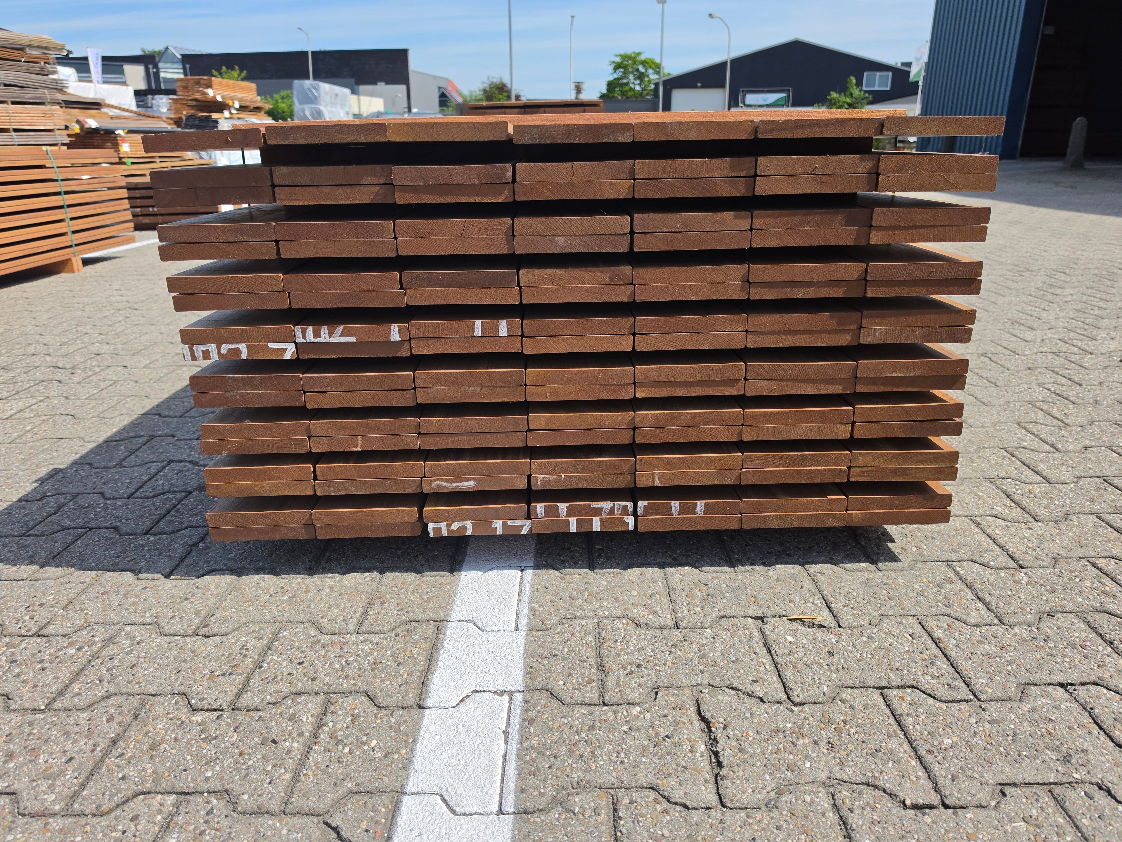 Guyana Ipé Planken Geschaafd - Lengte 245cm, 119 stuks