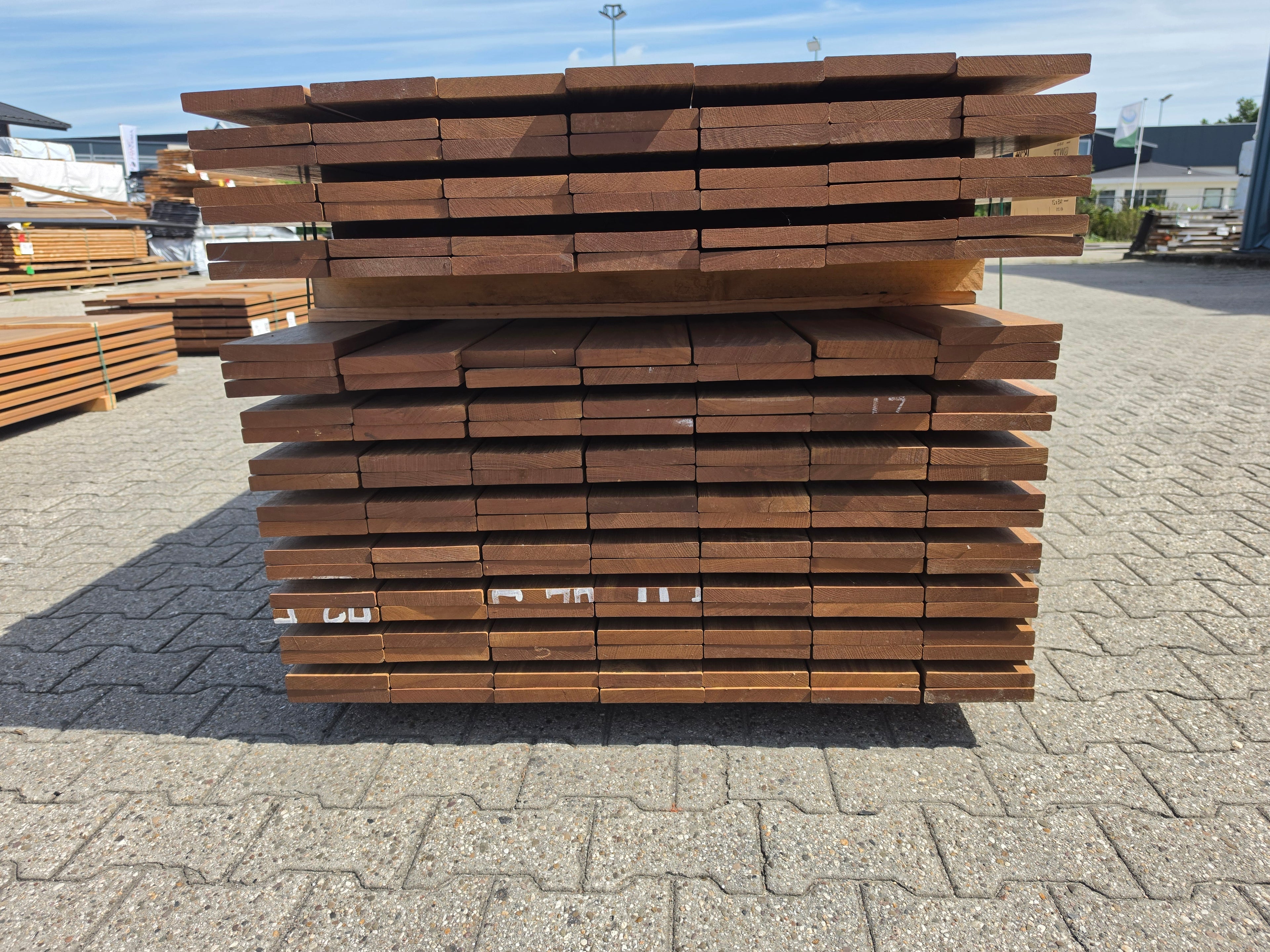 Guyana Ipé Planken Geschaafd - Lengte 215cm, 163 stuks