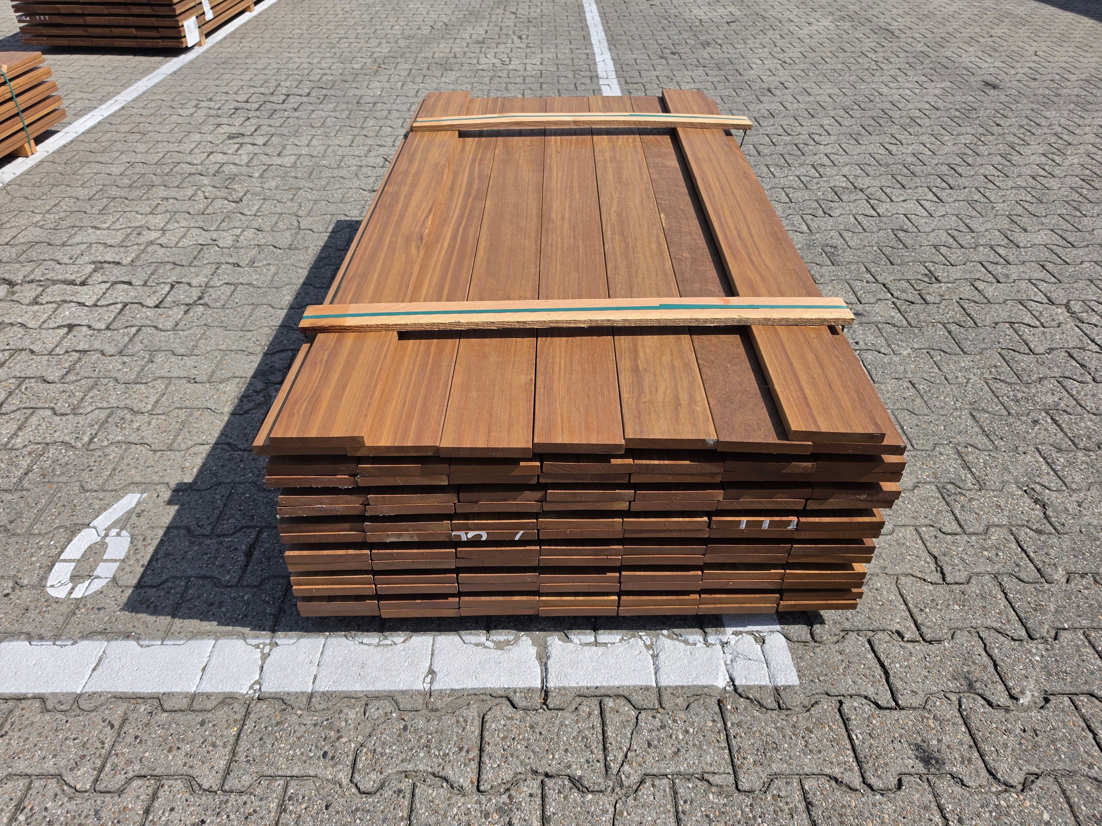 Guyana Ipé Planken Geschaafd - Lengte 185cm, 93 stuks