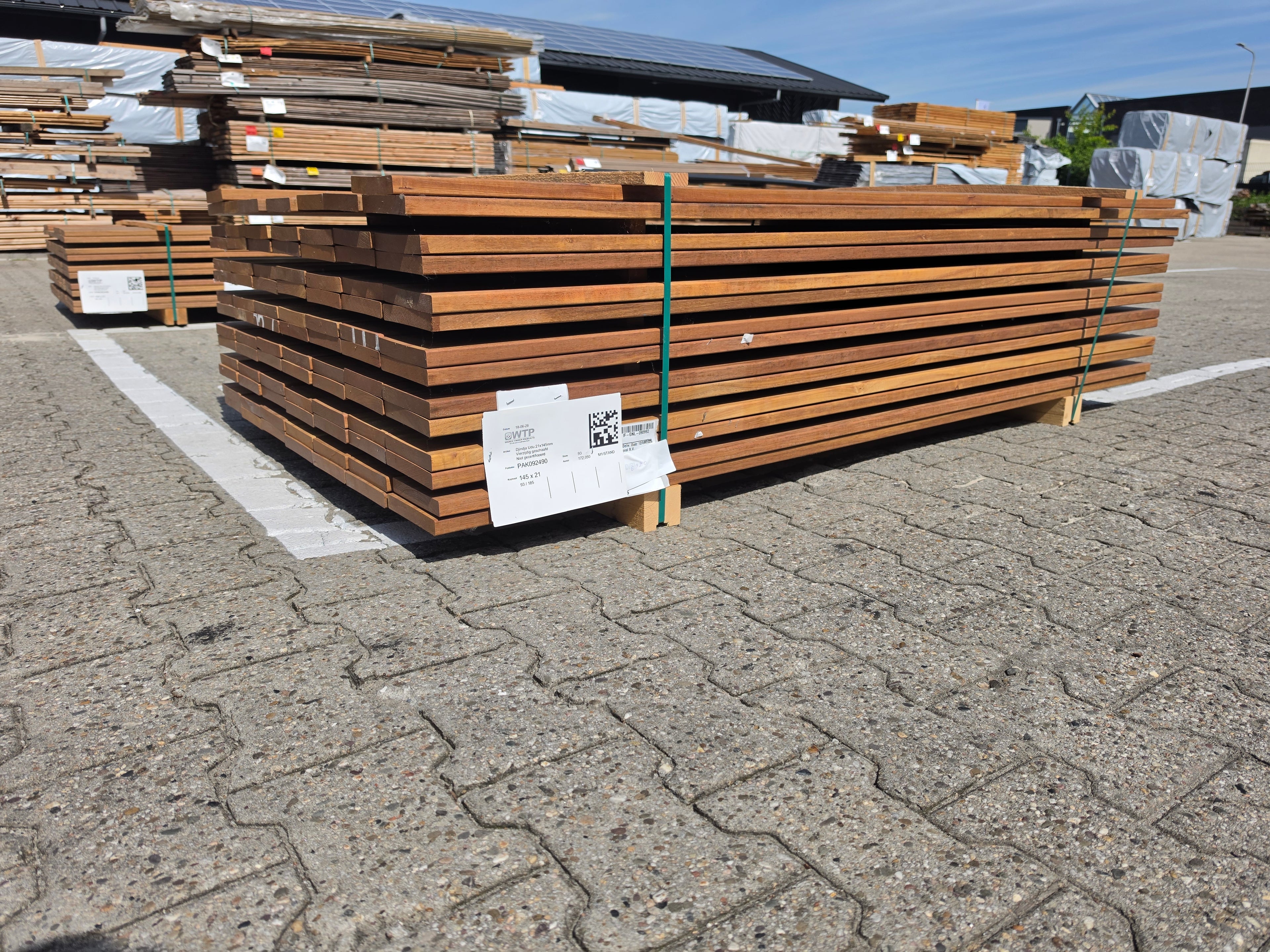 Guyana Ipé Planken Geschaafd - Lengte 185cm, 93 stuks