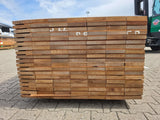 Guyana Teak Geschaafd 25x145mm - lengte 215cm, 133 stuks