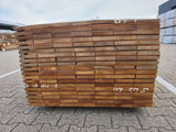 Guyana Teak Geschaafd 25x145mm - lengte 175cm, 133 stuks