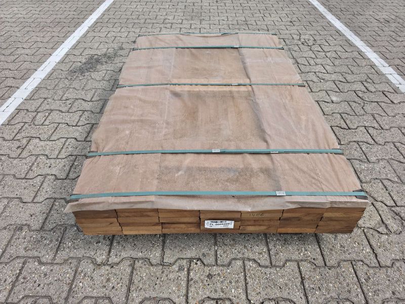 Guyana Teak Geschaafd 25x140mm - lengte 155cm, 46 stuks