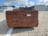 Angelim Pedra Onderliggers Geschaafd 45x68mm - Lengte 500cm, 117 stuks