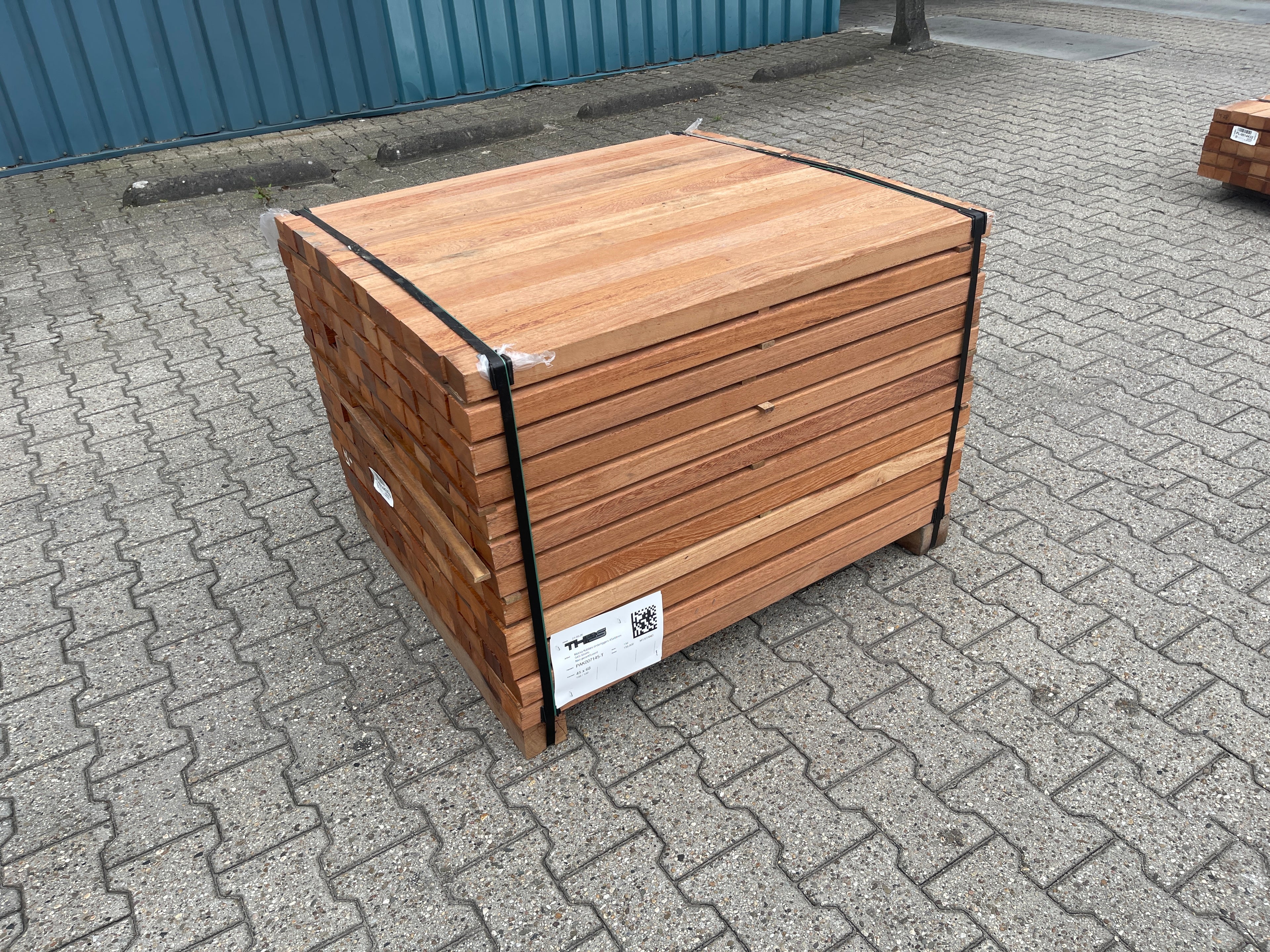 Angelim Pedra Onderliggers Geschaafd 45x68mm - Lengte 100cm, 156 stuks