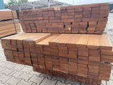 Guyana Teak Planken Geschaafd 27x70mm - Lengte 275-305cm, 249 stuks
