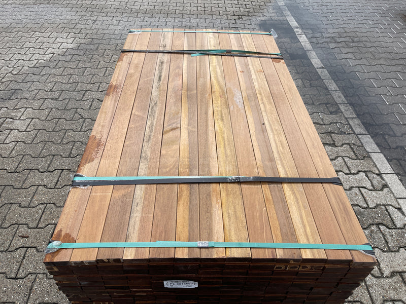 Guyana Ipé Planken Geschaafd 25x70mm - Lengte 155cm, 247 stuks