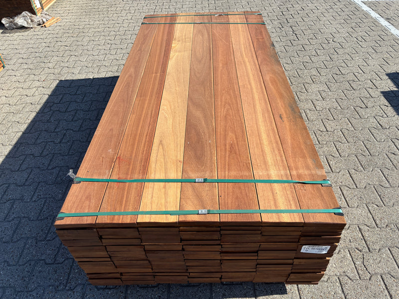 Guyana Teak Planken Geschaafd 21x145mm - Lengte 220cm, 147 stuks