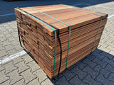 Guyana Teak Planken Geschaafd 21x145mm - Lengte 100cm, 189 stuks