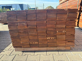 Guyana Teak Planken Geschaafd 21x145mm - Lengte 155cm, 189 stuks