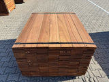 Guyana Teak Planken Geschaafd 21x145mm - Lengte 125cm, 189 stuks