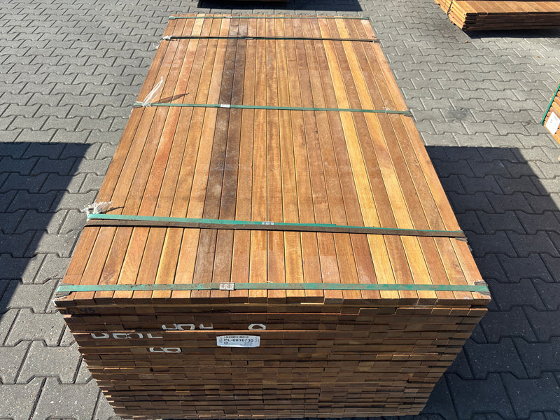 Guyana Ipé Latten Geschaafd 25x40mm - Lengte 155cm, 437 stuks