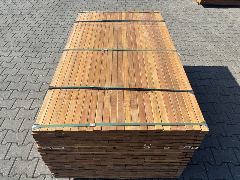 Guyana Ipé Latten Geschaafd 25x40mm - Lengte 155cm, 437 stuks