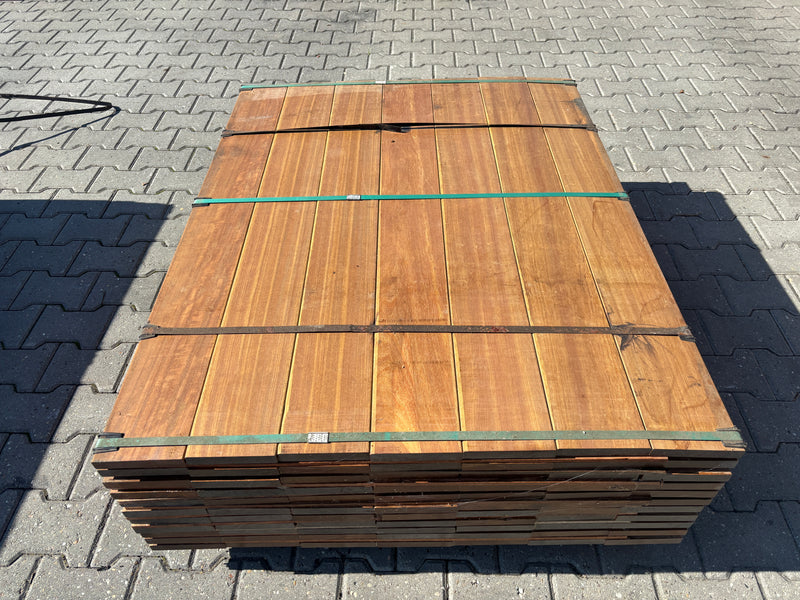 Guyana Ipé Planken Geschaafd 25x140mm - Lengte 65-125cm, 136 stuks