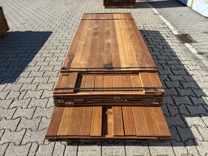 Guyana Ipé Planken Geschaafd 21x90mm - Lengte 215-275cm, 110 stuks