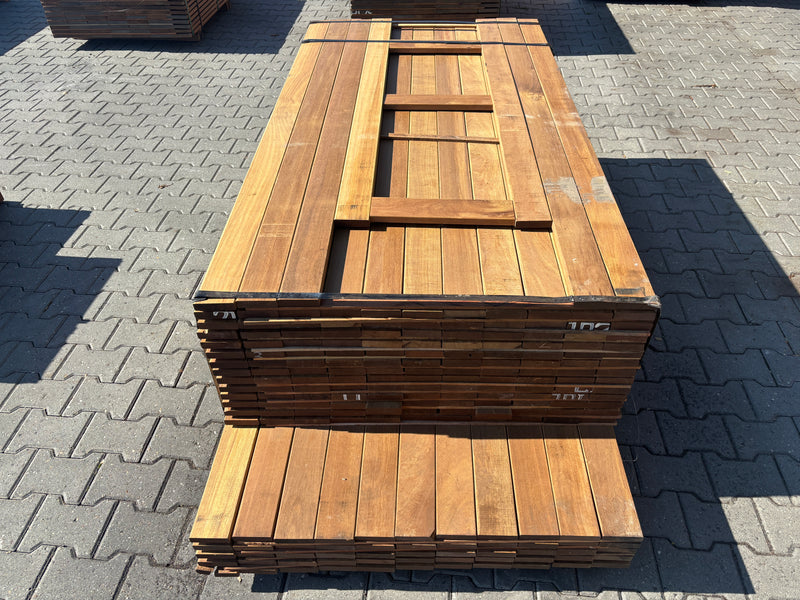 Guyana Ipé Planken Geschaafd 21x90mm - Lengte 155-215cm, 205 stuks