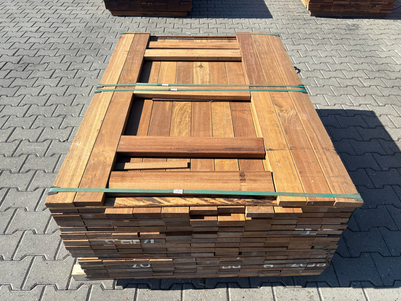 Guyana Ipé Planken Geschaafd 25x90mm - Lengte 65-135cm, 324 stuks