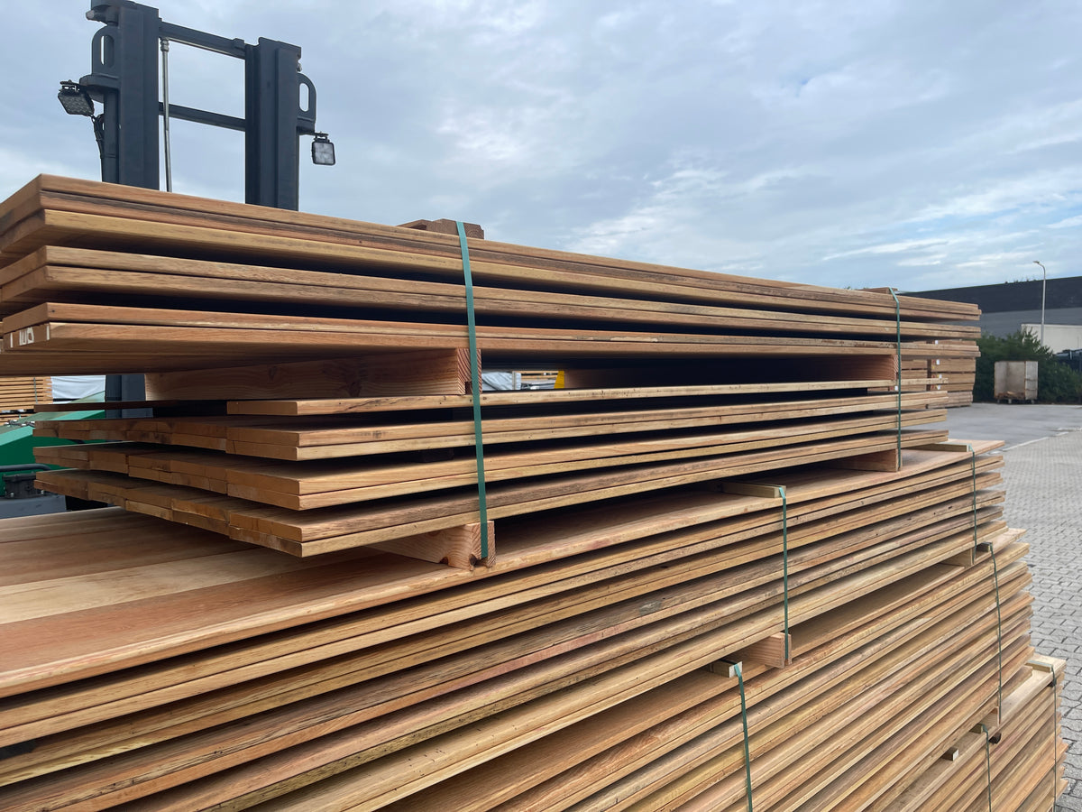 Pakoeli Planken Geschaafd 16x190mm - Lengte 200-250cm, 76 stuks