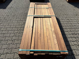 Guyana Teak Planken Geschaafd 25x70mm - Lengte 215-245cm, 187 stuks
