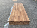 Guyana Teak Vlonderplanken Gevingerlast 21x90mm