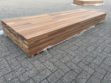 Guyana Teak Vlonderplanken Gevingerlast 21x90mm
