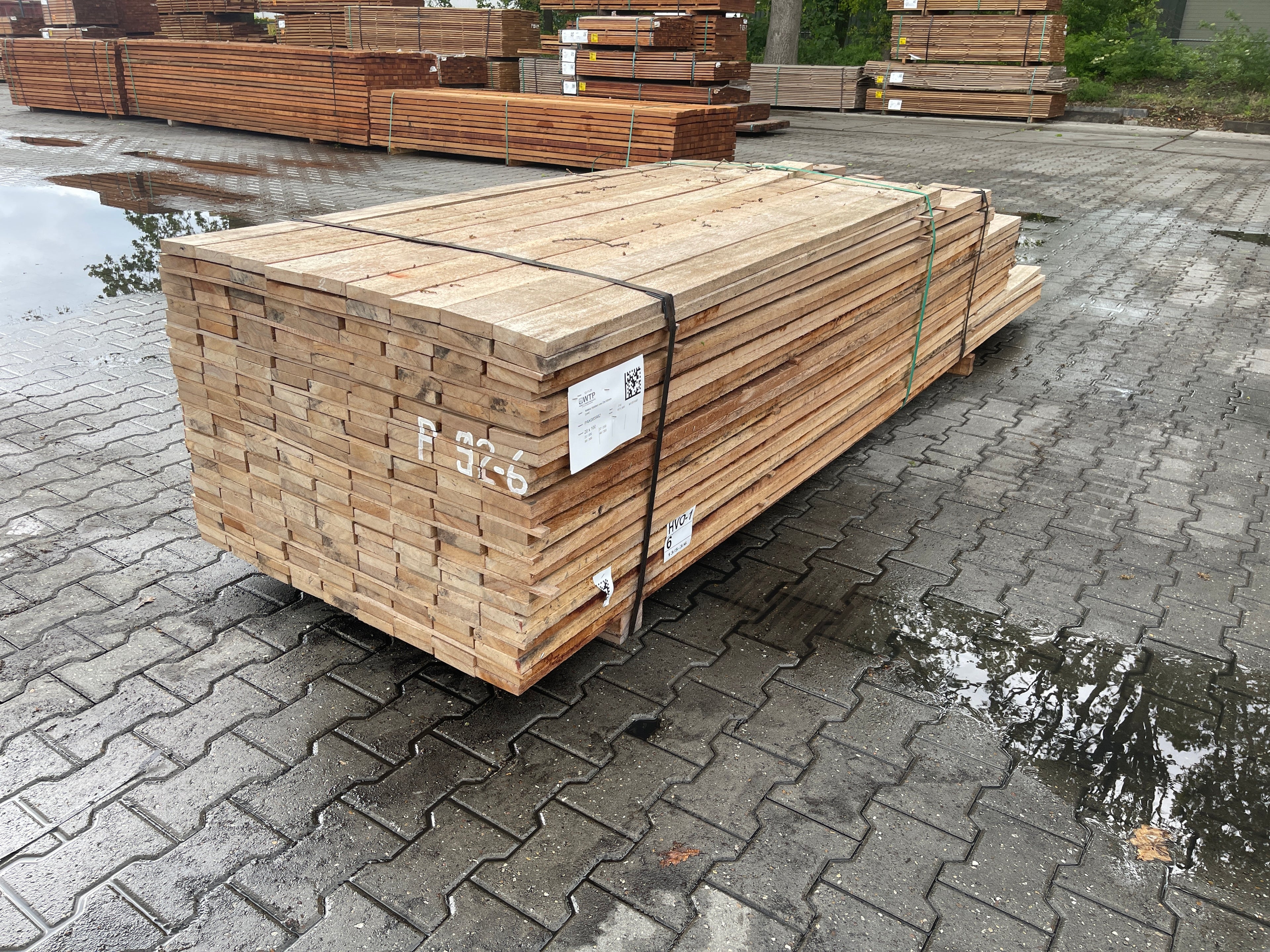 Angelim Pedra Beschoeiingsplanken 20x100mm - Lengte 22/200cm, 57/250cm, 89/300cm, 48/350cm, 216 stuks
