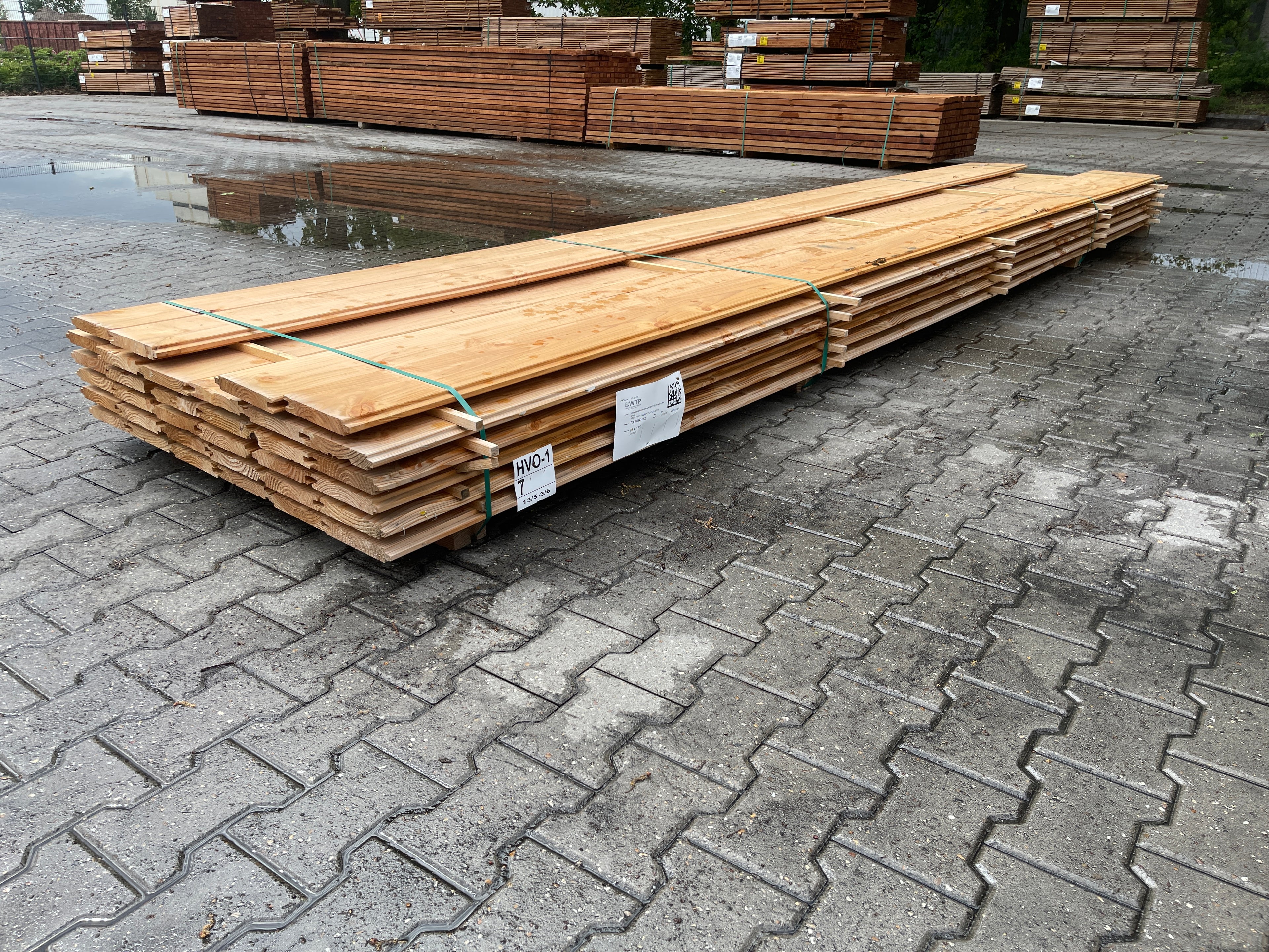 Douglas Blokhutprofiel 28x175mm - Lengte 500cm, 34 stuks