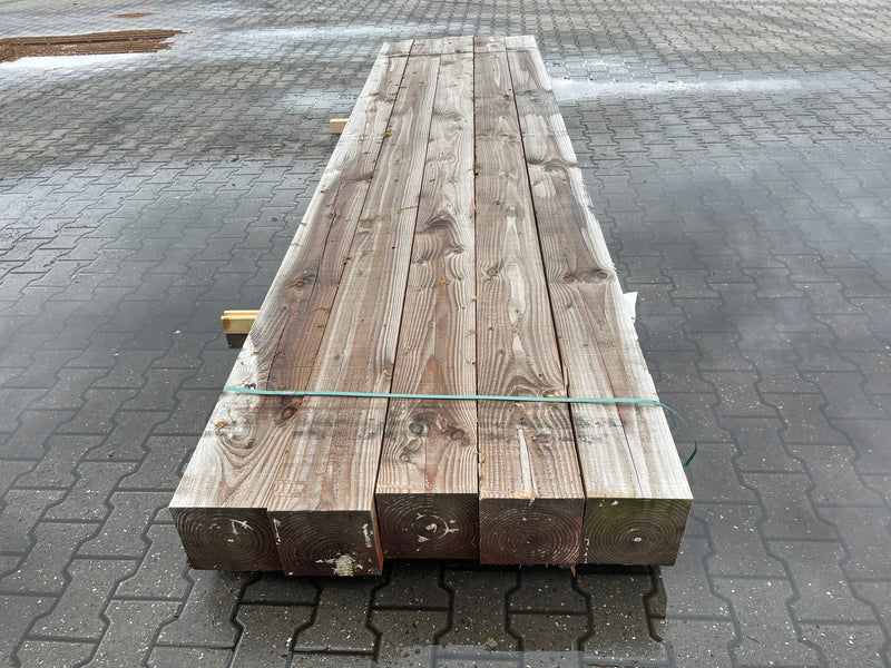 Douglas Balken Fijnbezaagd 200x200mm - Lengte 400cm, 5 stuks