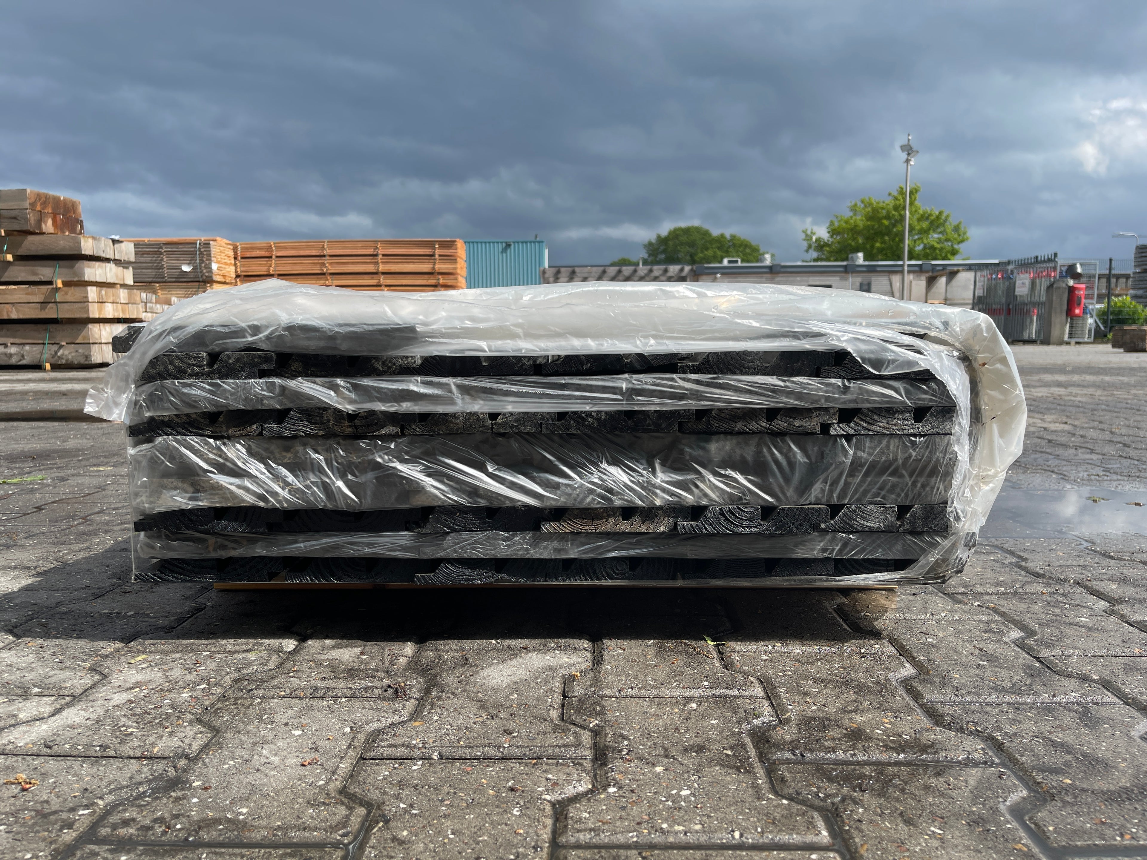 Douglas Dubbele Rhombus Zwart Gecoat 25x137mm - Lengte 300cm, 51 stuks