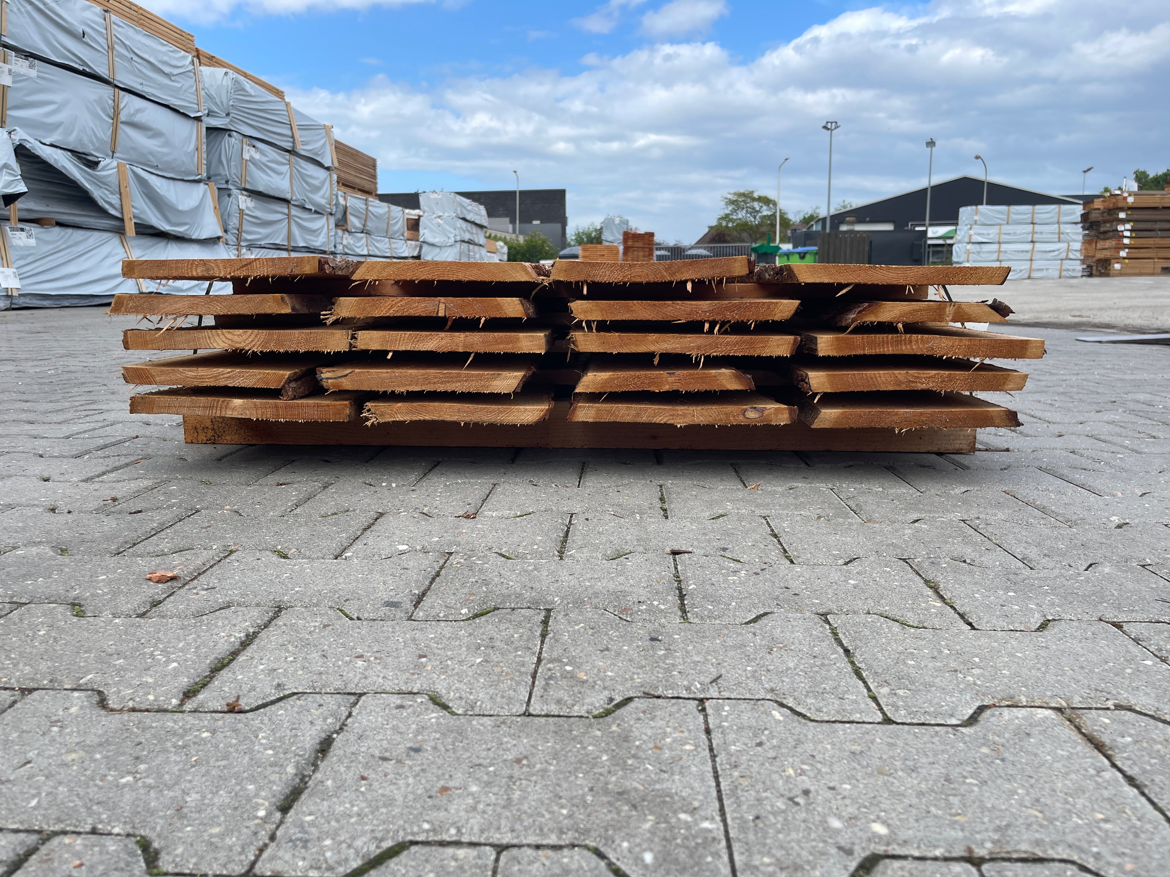 Douglas Onbekantrechte Schaaldelen 22x200-250mm - Lengte 500cm, 20 stuks