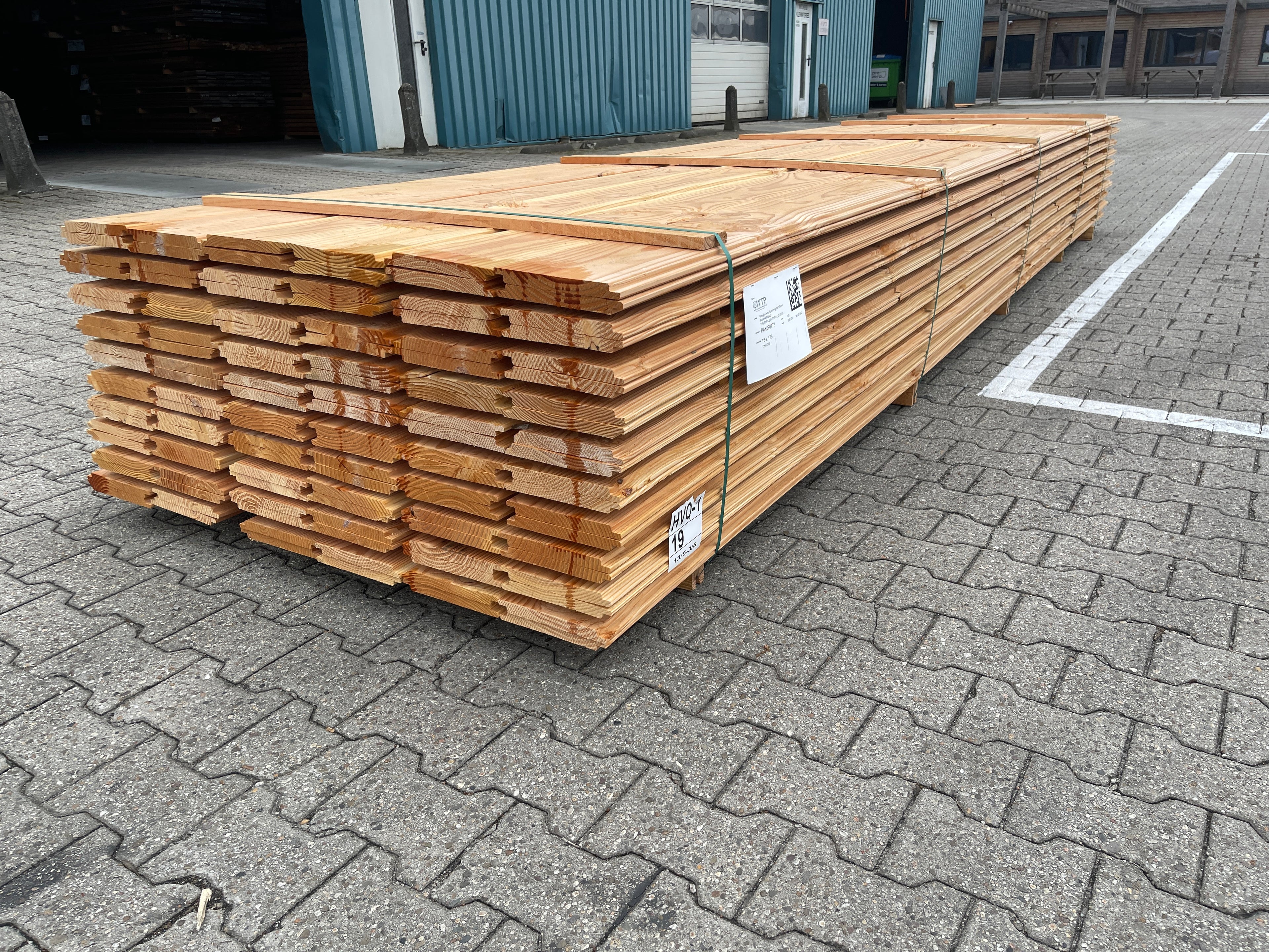 Douglas Wisselsponning 18x190mm - Lengte 500cm, 120 stuks