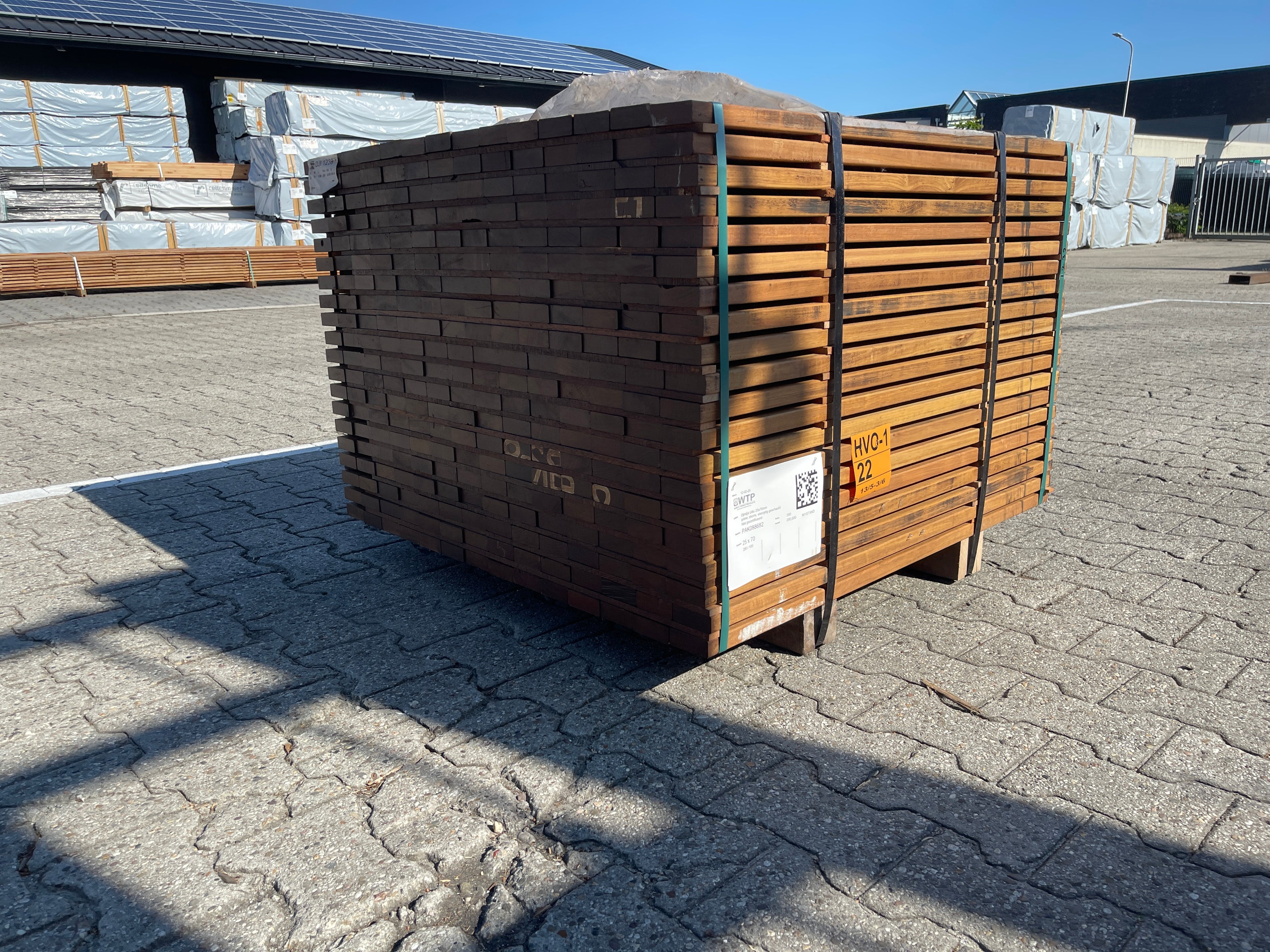 Guyana Ipé Planken Geschaafd 25x70mm - Lengte 100cm, 280 stuks