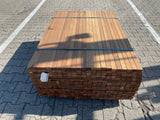 Guyana Teak Latten Geschaafd 27x40mm - Lengte 125cm, 345 stuks