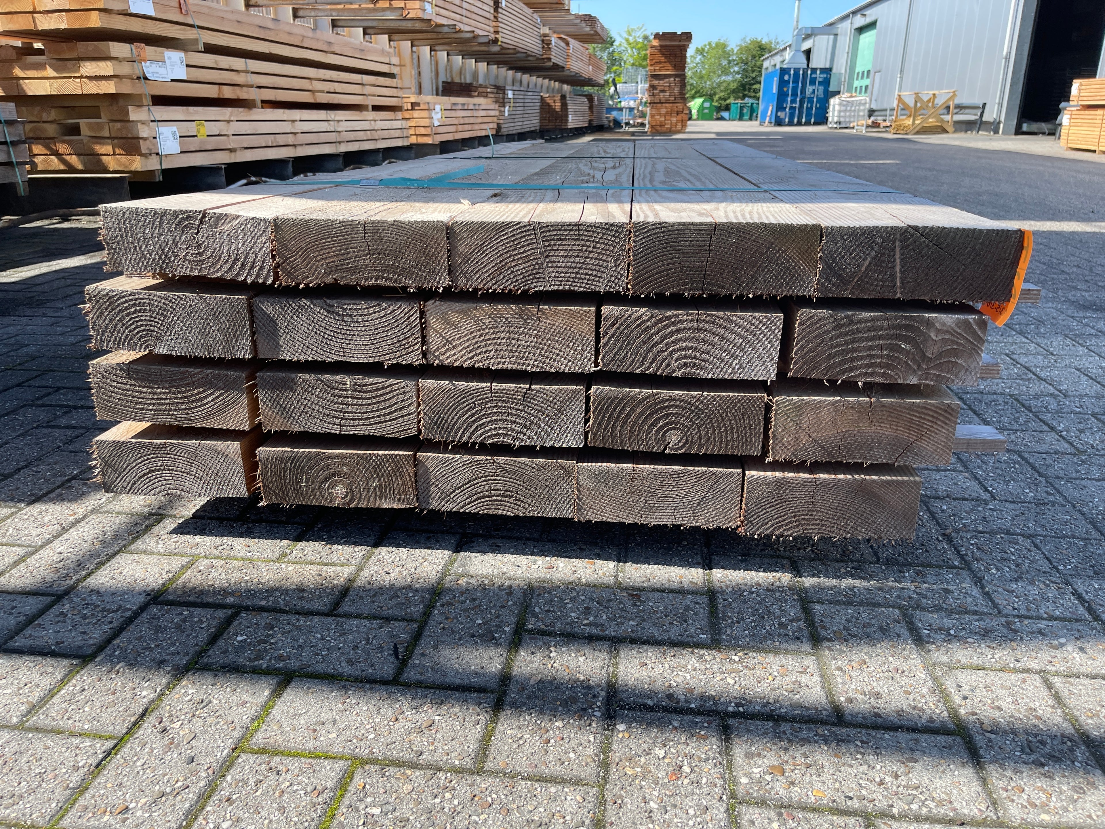 Douglas Balken Fijnbezaagd 75x200mm, Lengte 300cm, 20 stuks