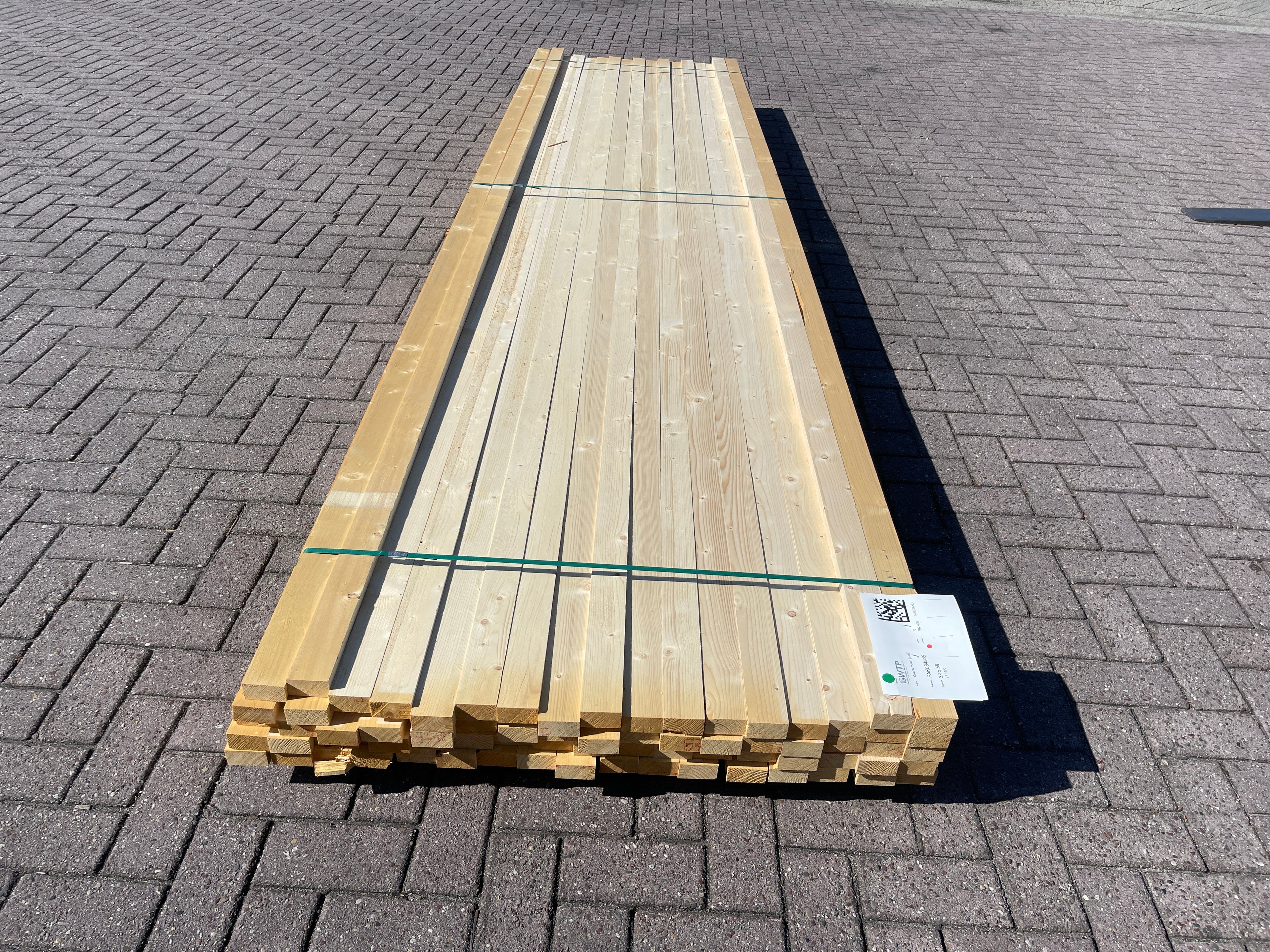 Vuren Regels Geschaafd 32x58mm, Lengte 420cm, 72 stuks