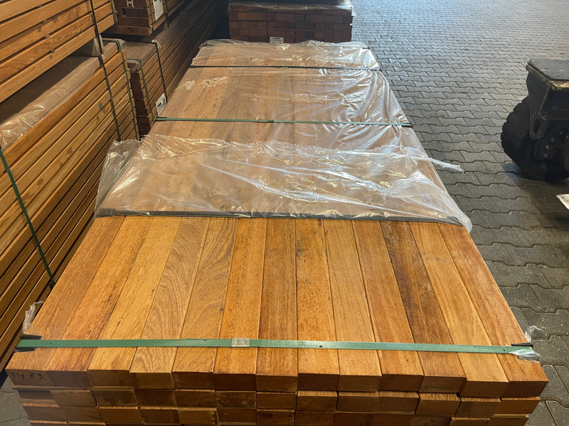 Angelim Pedra Onderliggers Geschaafd 45x68mm - lengte 200cm, 156 stuks