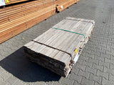 Guyana Teak Beschoeiingsplanken 20x100mm - lengte 200cm, 108 stuks