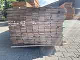 Guyana Teak Beschoeiingsplanken 20x100mm - lengte 250cm, 207 stuks