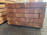 Douglas Balken Fijnbezaagd 120x120mm - lengte 300cm, 45 stuks