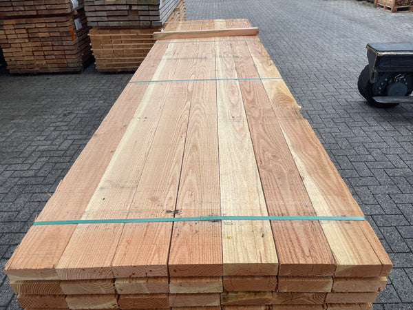 Douglas Balken Fijnbezaagd 50x150mm - lengte 400cm, 77 stuks