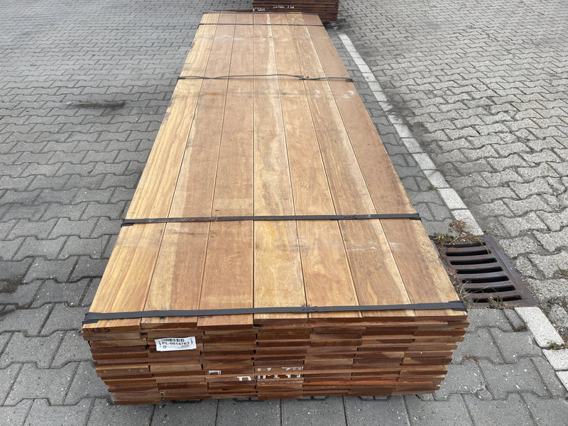 Guyana Ipé Geschaafd 21x140mm (Country Grade) - lengte 335cm, 91 stuks